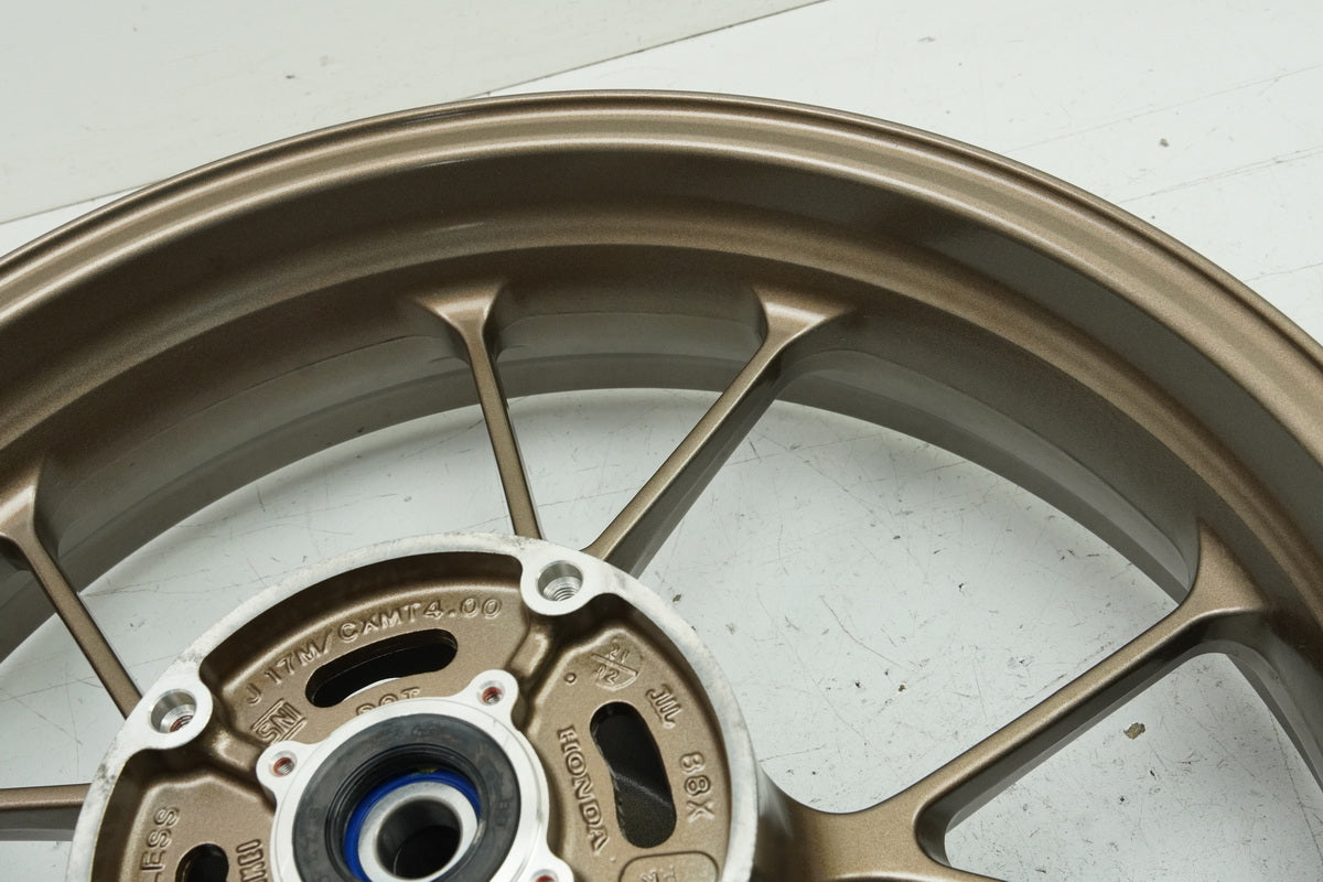 HONDA CB 125 R JC91 rear rim Enkei rear wheel J 17 x 4.00 accident-free gold