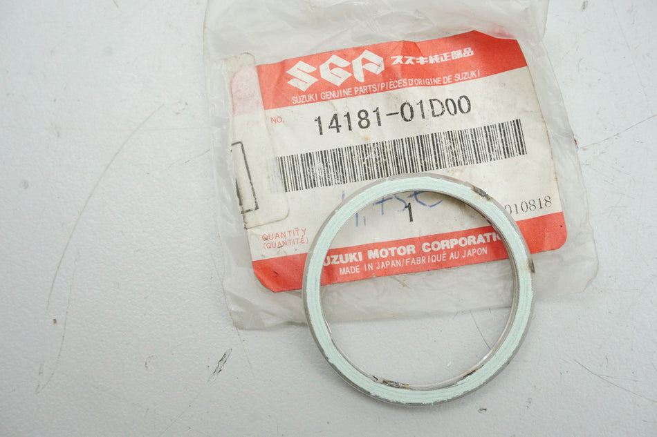 Suzuki Junta de escape colector original 14181-01D00 DR GP GS GT GSX - NUEVO