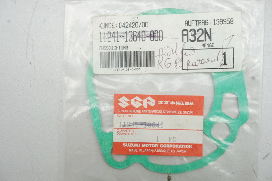 Suzuki Junta de culata Junta de base original 11241-13640-000 TS50 - NUEVO