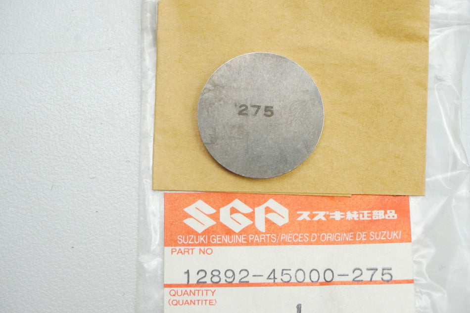 Suzuki Shim Valve Adjusting Pad original 12892-45000-275 GS - NEW