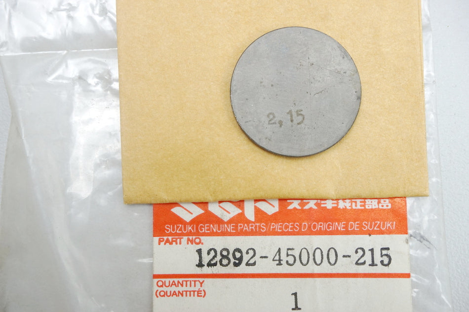 Suzuki Shim Valve Adjuster original 12892-45000-215 GS - NEW
