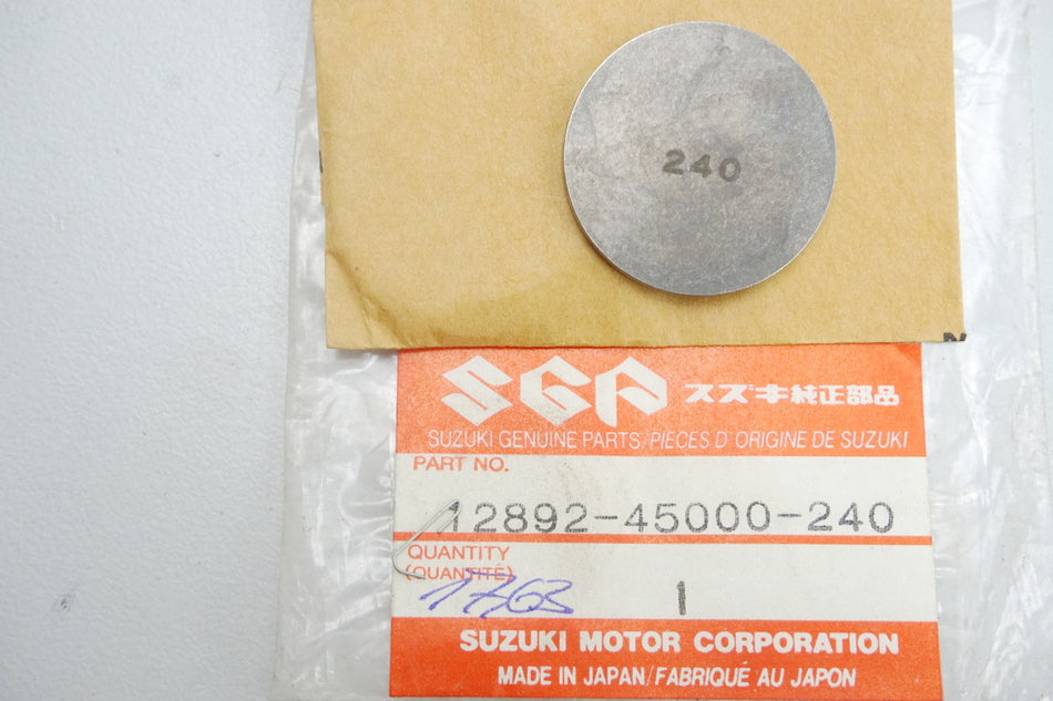 Suzuki Shim Valve Adjusting Shims original 12892-45000-240 GS - NEW