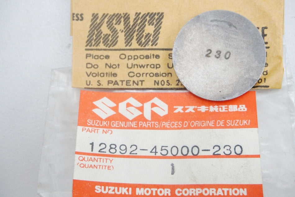 Suzuki Shim Válvula Calzas originales 12892-45000-230 GS - NUEVO