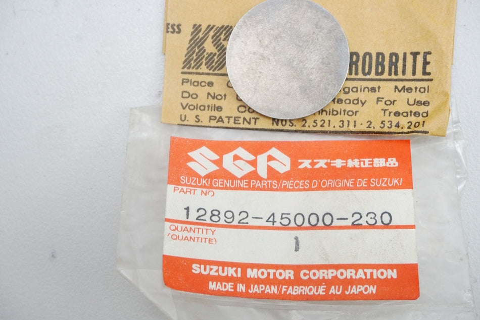 Suzuki Shim Válvula Calzas originales 12892-45000-230 GS - NUEVO
