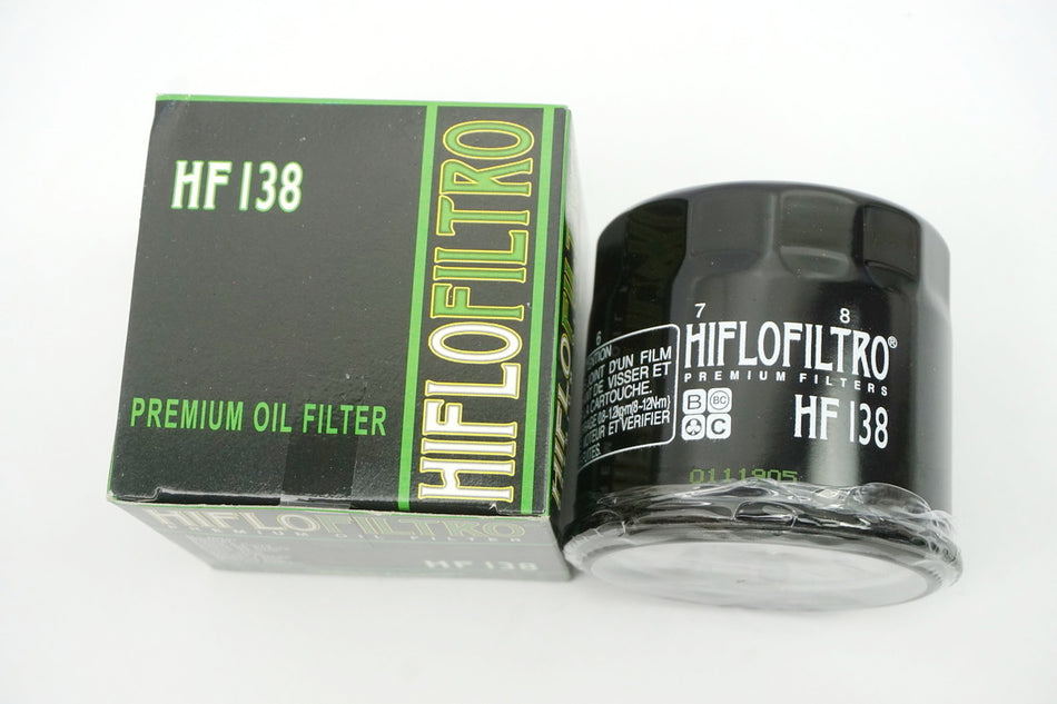 Filtro de aceite Hiflo HF138 para Kawasaki Suzuki - NUEVO