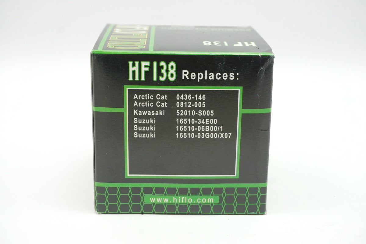 Filtro de aceite Hiflo HF138 para Kawasaki Suzuki - NUEVO