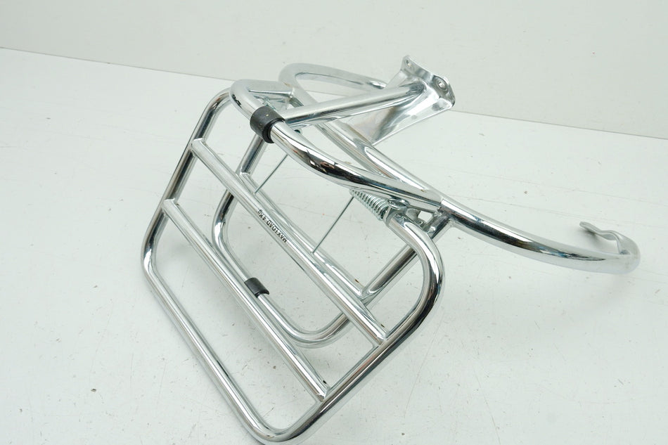 VESPA Primavera 50 125 150 Portabultos trasero cromado plegable original NUEVO