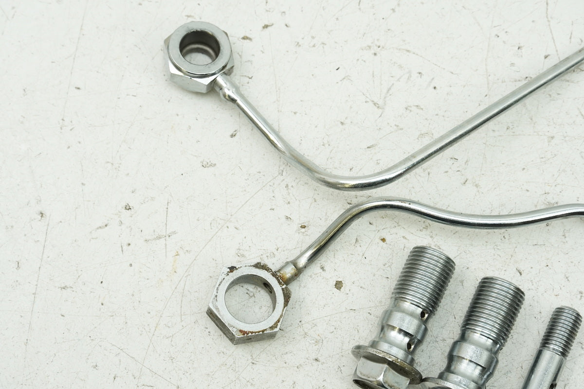 YAMAHA XV 750 4PW VIRAGO Oil Line Oil Pipe Banjo Bolts (for engine)