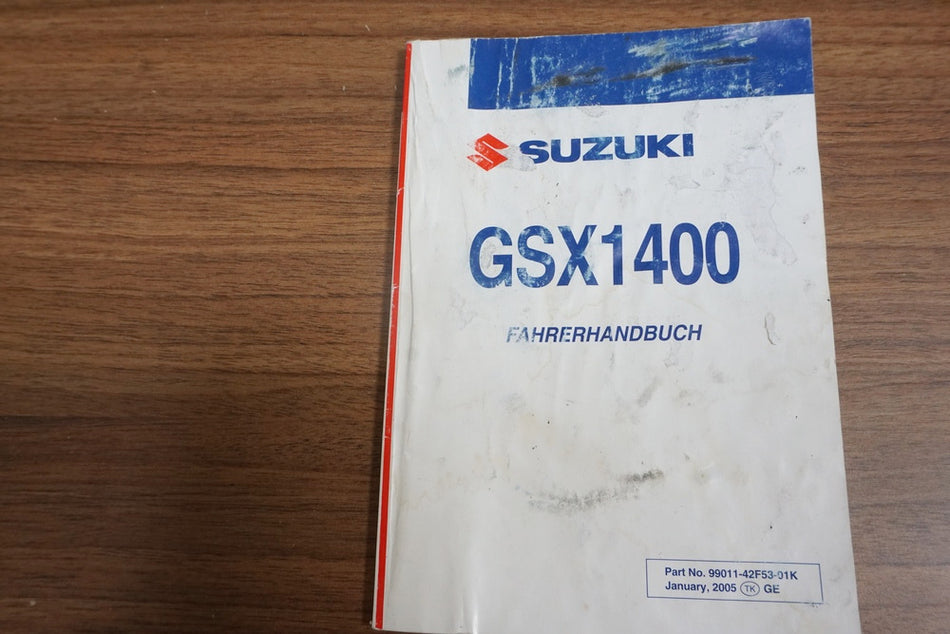 Suzuki GSX 1400 WVBN Manual del propietario Manual de instrucciones