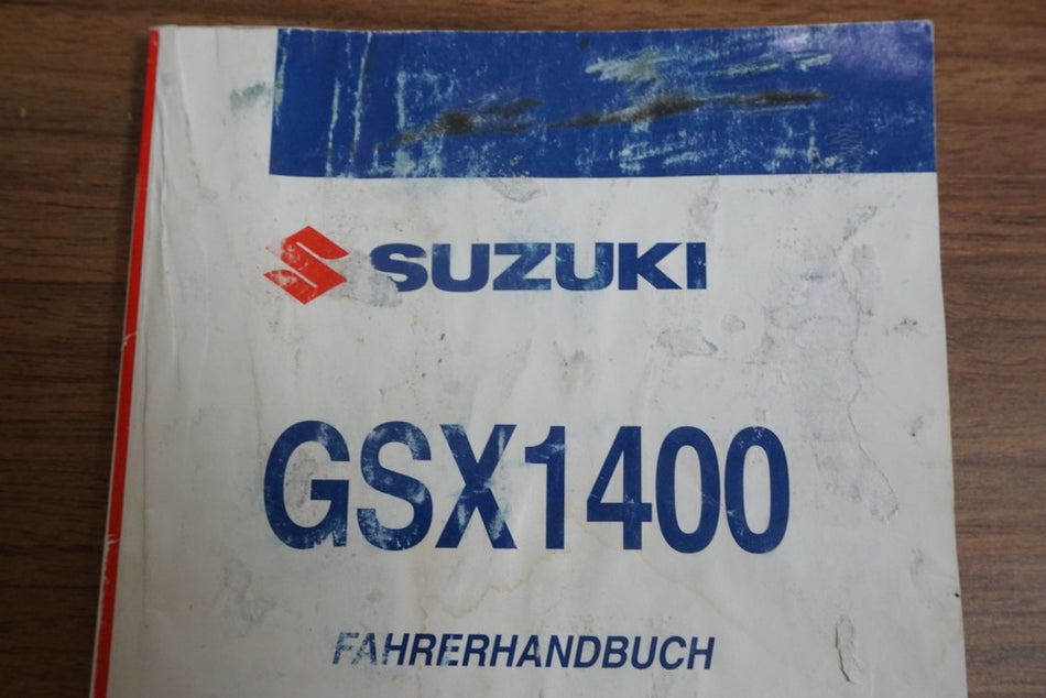 Suzuki GSX 1400 WVBN Manual del propietario Manual de instrucciones