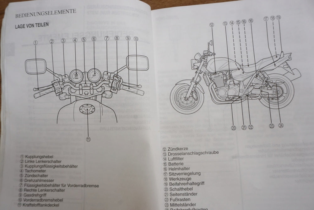 Suzuki GSX 1400 WVBN Fahrerhandbuch Handbuch Bedienungsanleitung