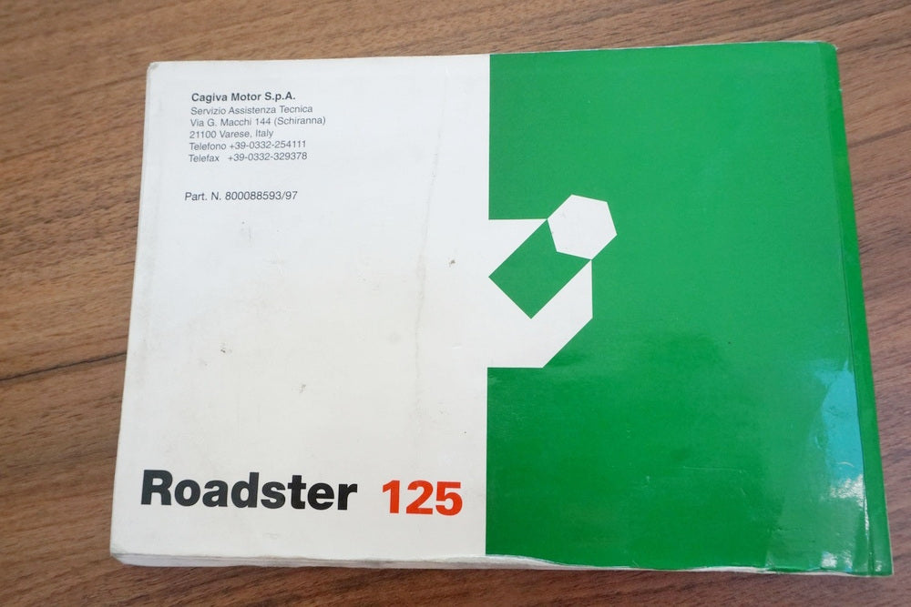 CAGIVA ROADSTER 125 Manual de instrucciones Manual del conductor