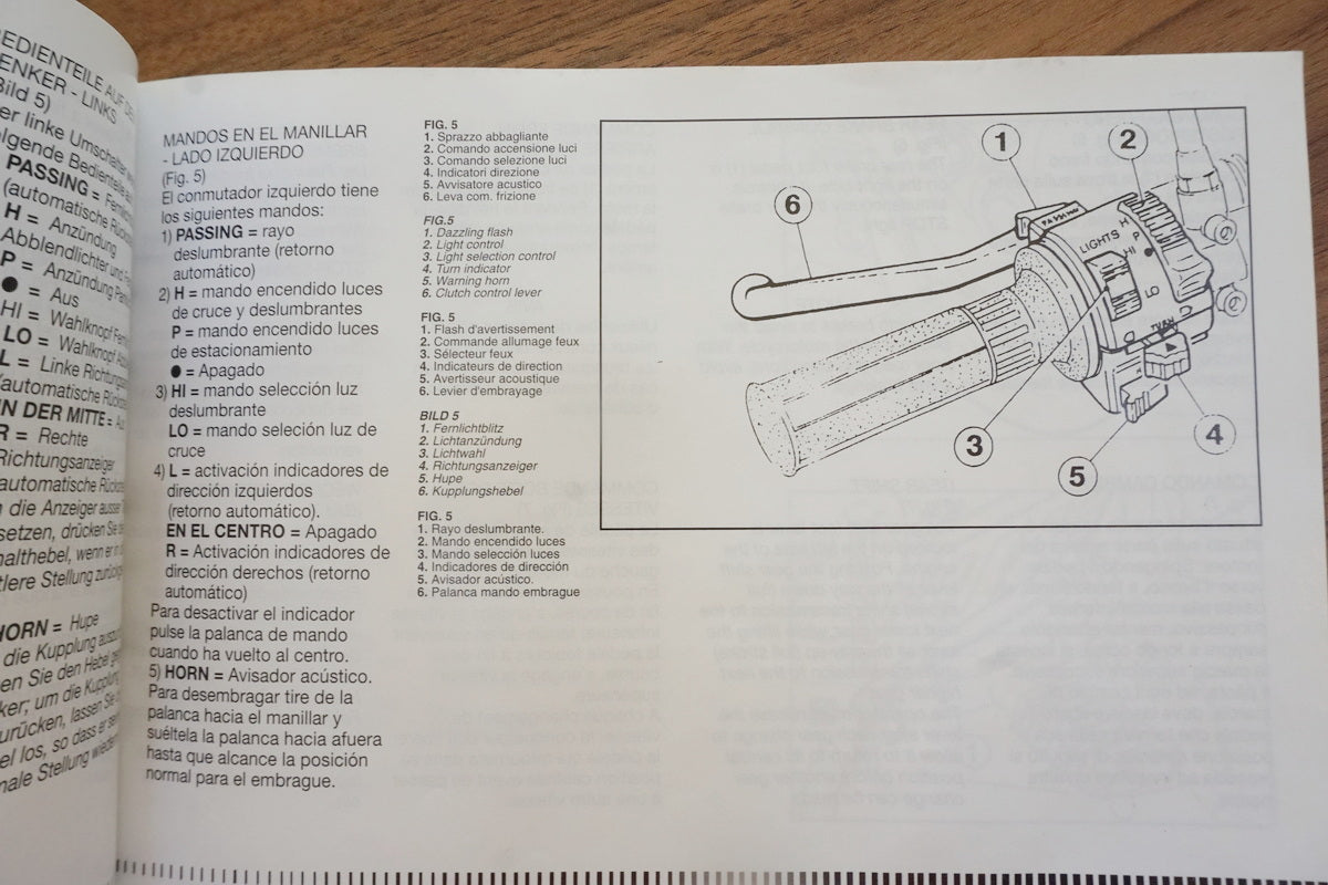 CAGIVA ROADSTER 125 Manual de instrucciones Manual del conductor