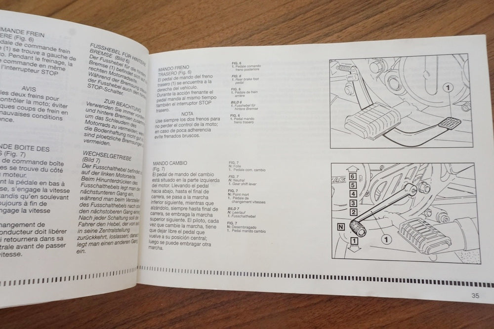 CAGIVA ROADSTER 125 Manual de instrucciones Manual del conductor