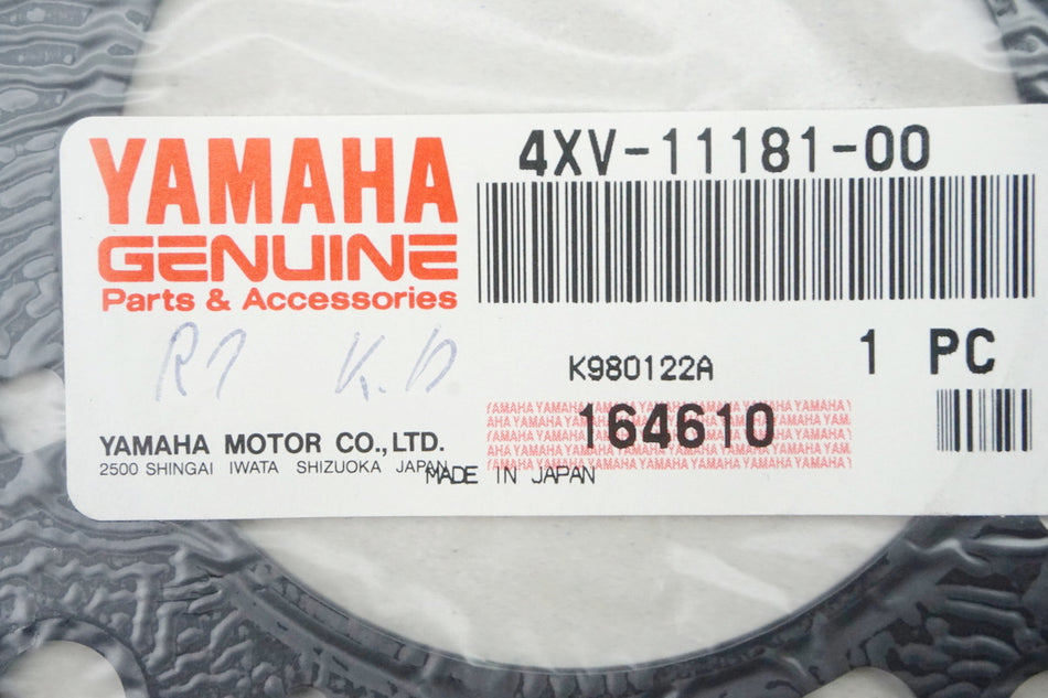 Yamaha Dichtung Zylinderkopf 1 original 4XV-11181-00 YZF-R1 R1 - NEU