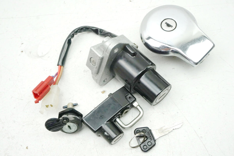 YAMAHA XV 750 4PW VIRAGO Schloßsatz Zündschloß Tankdeckel + 1 Schlüssel
