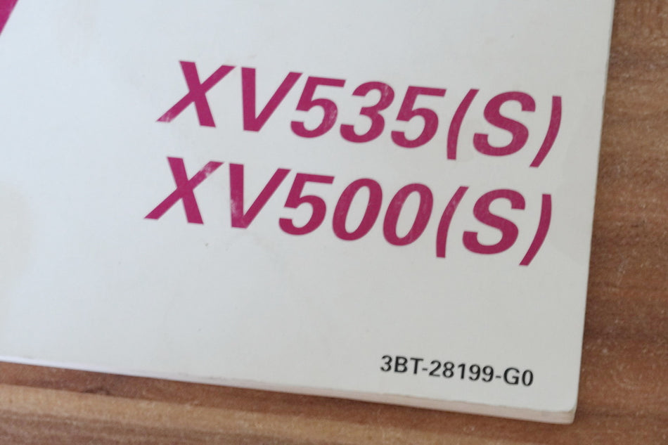 MANUAL DE INSTRUCCIONES YAMAHA XV 535 S / XV 500 S 3BT (3BT-28199-G0)