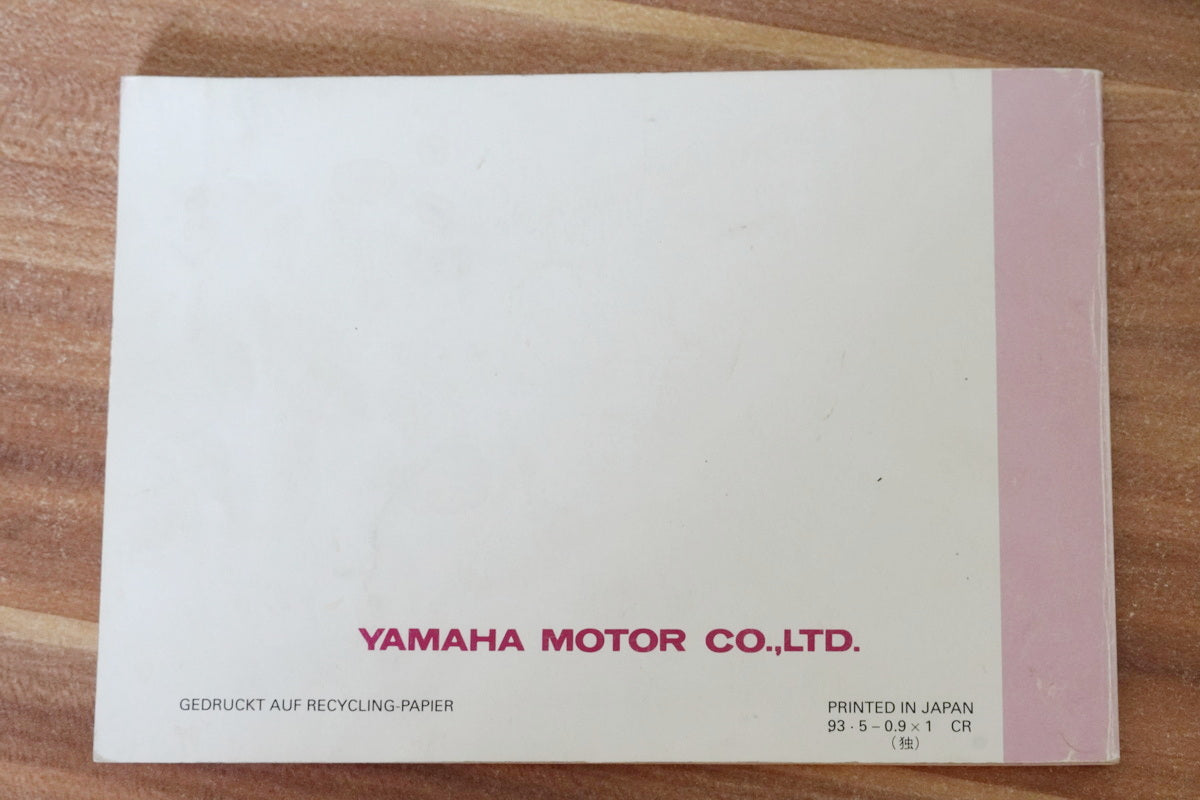 MANUAL DE INSTRUCCIONES YAMAHA XV 535 S / XV 500 S 3BT (3BT-28199-G0)