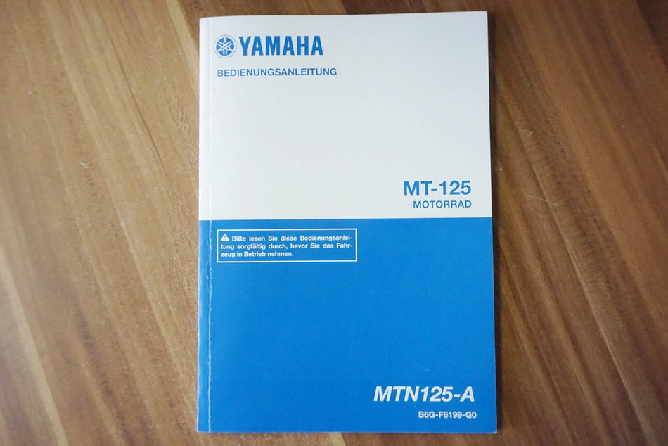 YAMAHA MT 125 A RE39 Manual de instrucciones - español