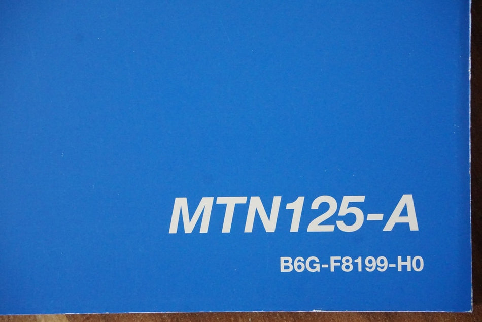 YAMAHA MT 125 A RE39 Owner's Manual Handbook Operating Instructions - Italian