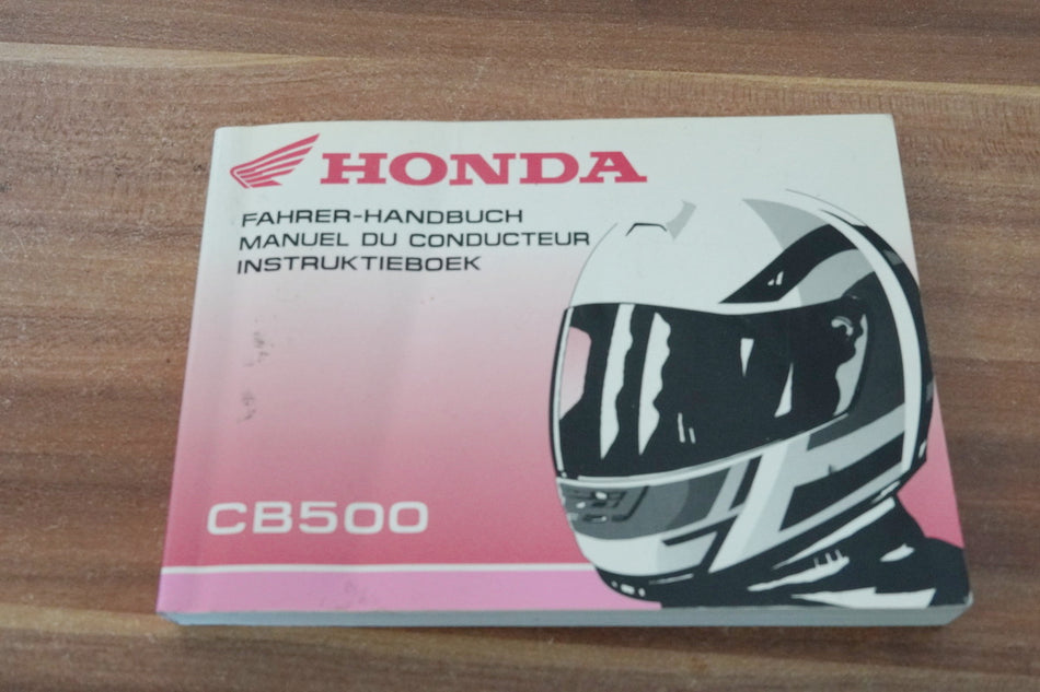 HONDA CB 500 PC32 Manual del Conductor Manual de Instrucciones Manual de Uso