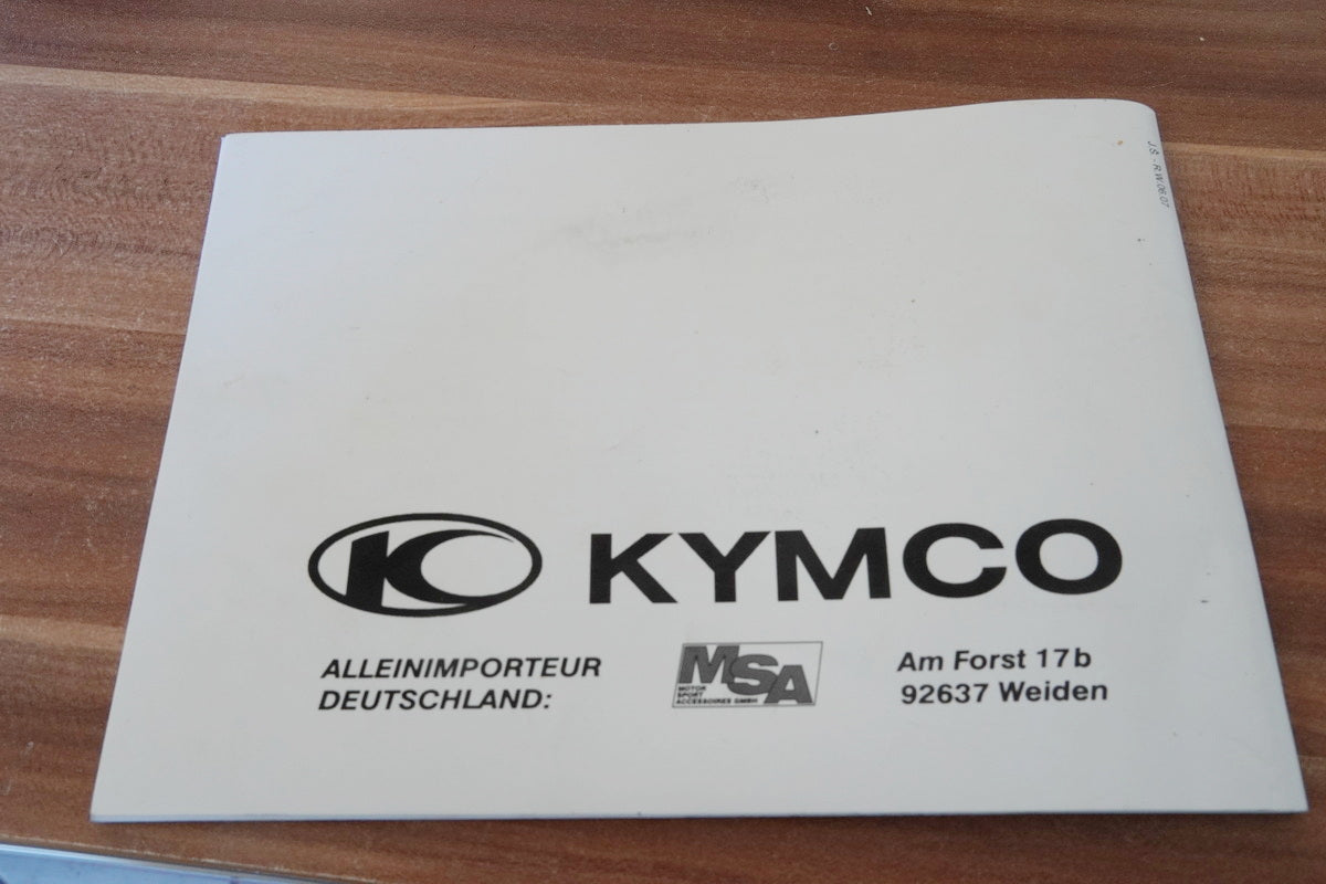 KYMCO QUANNON 125 Manual del operador Manual de instrucciones