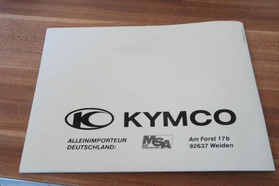 KYMCO QUANNON 125 Manual del operador Manual de instrucciones