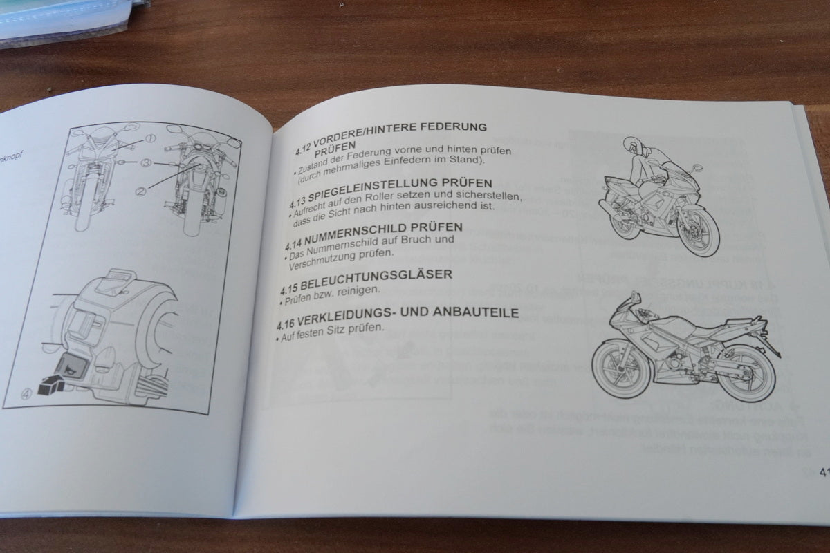 KYMCO QUANNON 125 Manual del operador Manual de instrucciones