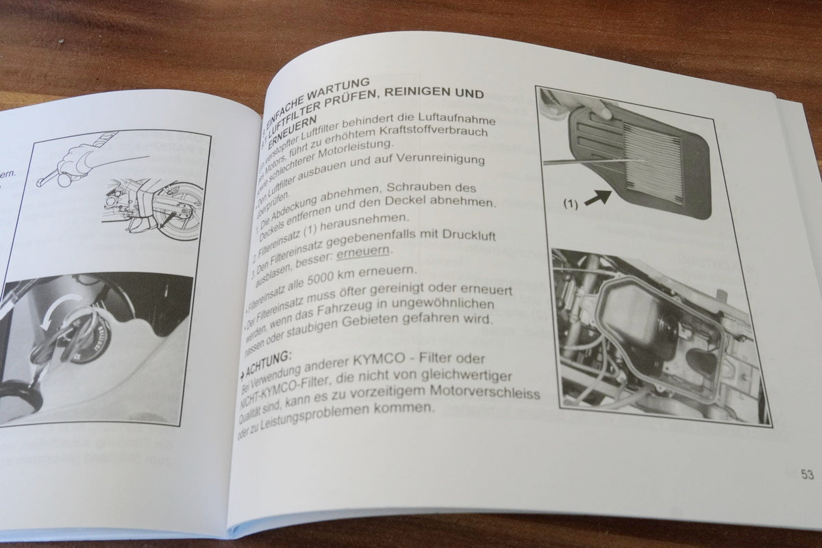 KYMCO QUANNON 125 Manual del operador Manual de instrucciones