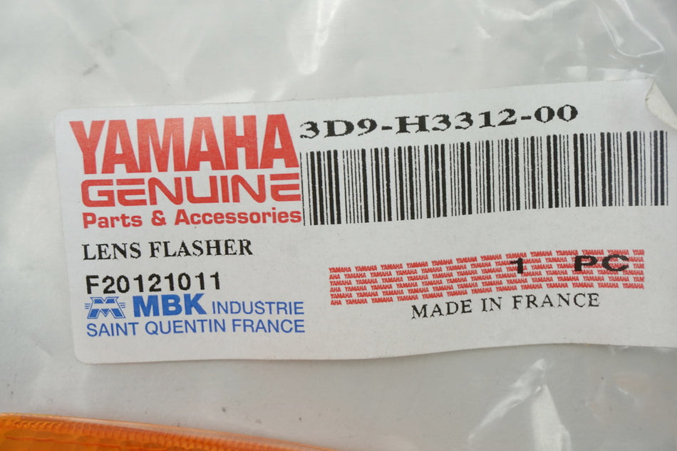 Yamaha Blinkerschutzglas Schutzglas Blinker original 3D9-H3312-00 YBR 125 - NEU