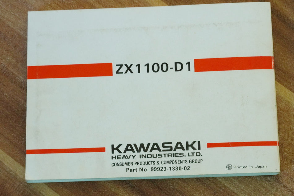 KAWASAKI ZZR 1100 D ZXT10D Manual de instrucciones