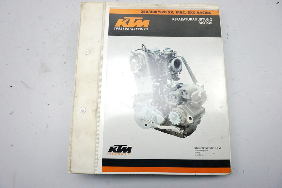 KTM 450 EXC 450 525 SX MXC Manual de reparaciones del motor Manual de instrucciones