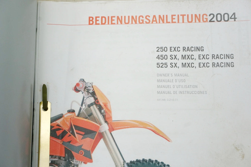 KTM 450 EXC 450 525 SX MXC Reparaturanleitung Motor Bedienungsanleitung