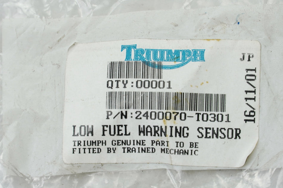 TRIUMPH Emisor de nivel de combustible Medidor de combustible Nivel de combustible 2400070-T0301 NUEVO