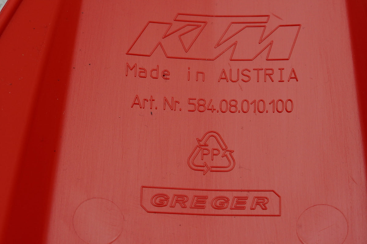 KTM LC4 400 620 guardabarros delantero Fender Cubierta protectora roja NUEVO