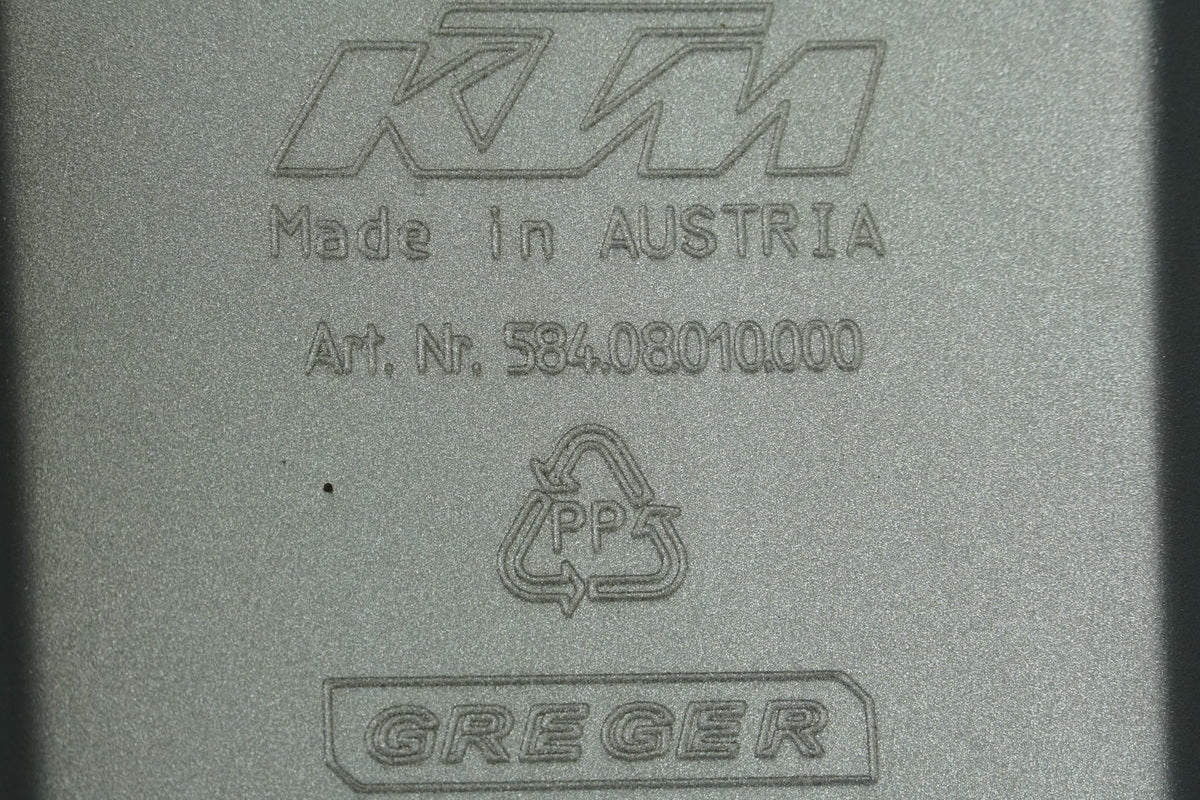 KTM LC4 400 620 guardabarros delantero tapa cubierta plata NUEVO