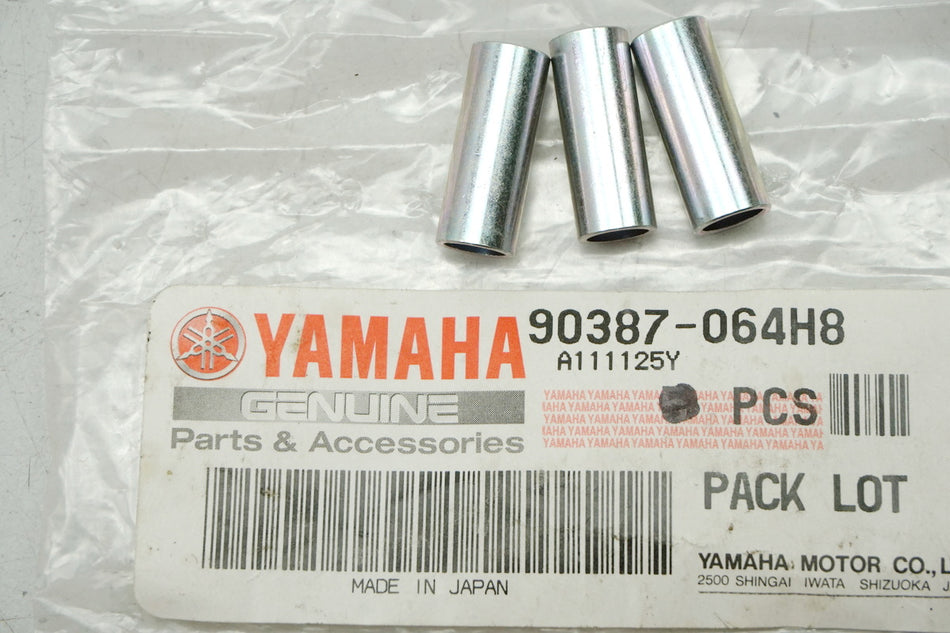 Yamaha 3 x casquillo distanciador soporte estribo original 90387-064H8 NUEVO