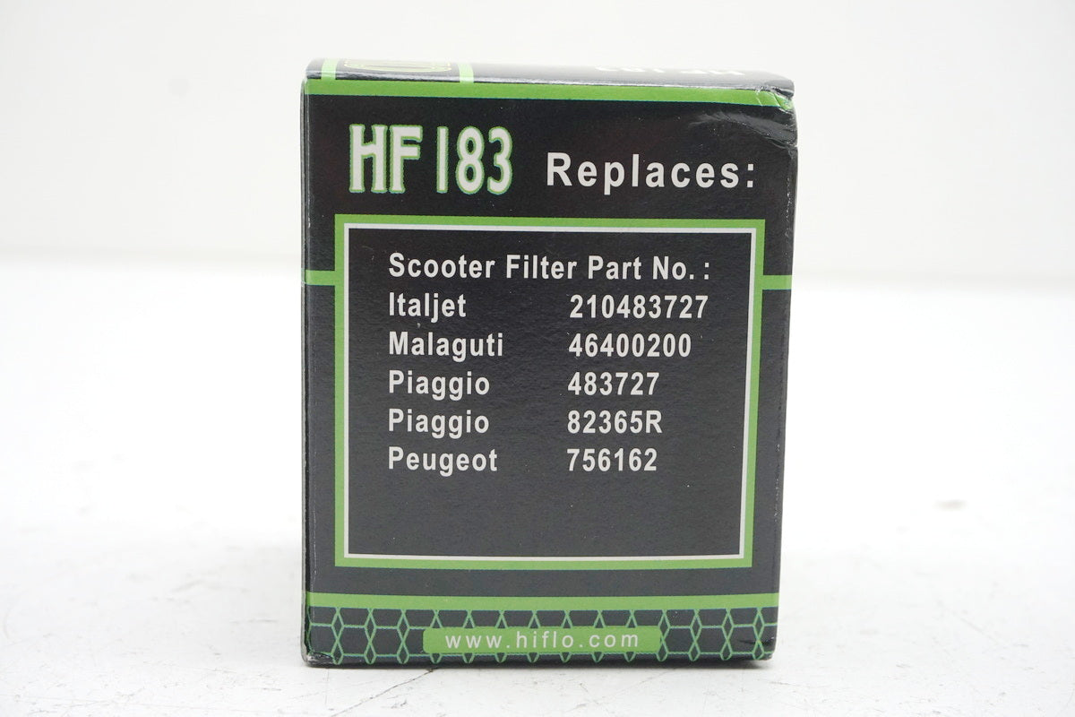 Hiflo Ölfilter HF183 Oil Filter Aprilia Derbi Gilera Piaggio Peugeot - NEU