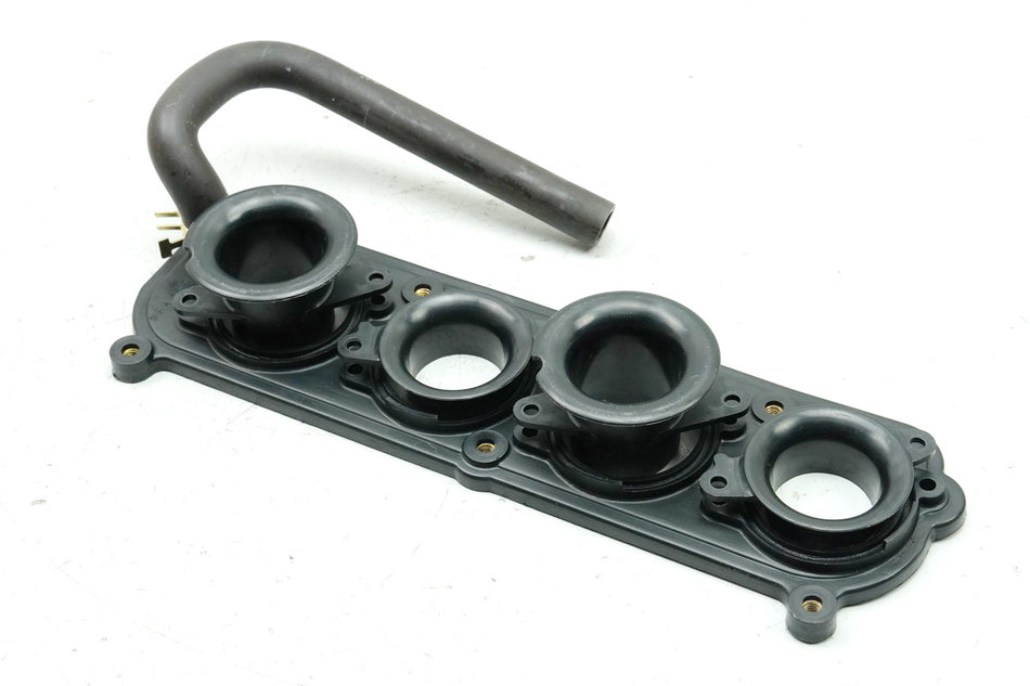 KAWASAKI ZX-6R ZX600J Placa base, juego de gomas de admisión, boquillas de carburador - Caja del filtro de aire