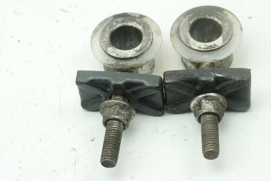 SUZUKI RG 125 NF12B GAMMA Chain Adjuster Left & Right for Swingarm Rim