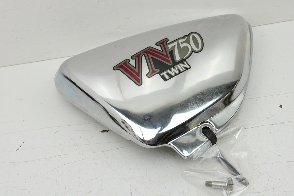 KAWASAKI VN 750 A-D Vulkan Twin Tapa lateral izquierda Cubierta Embellecedor Cromado