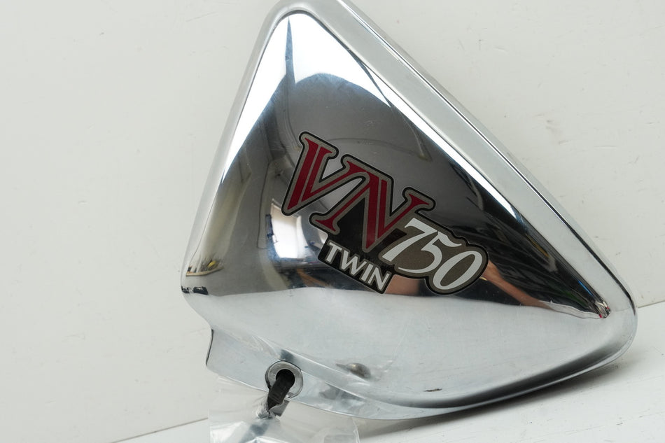 KAWASAKI VN 750 A-D Vulkan Twin Tapa lateral izquierda Cubierta Embellecedor Cromado