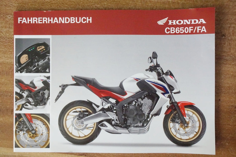 HONDA CB 650 FA RC75 Manual del propietario