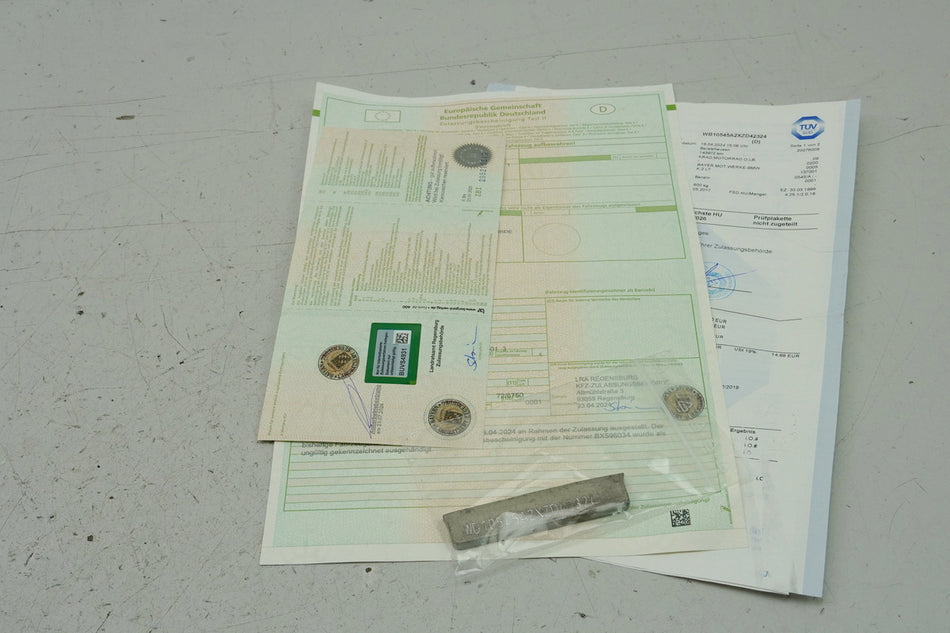 BMW K 1200 LT A K2LT Frame or VIN + Registration Documents
