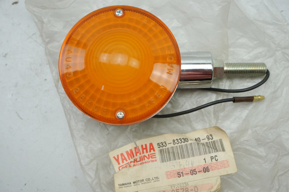 Yamaha Blinker Blinkerglas Turn Signal original 533-83330-40-93 XS 250 400 - NEU