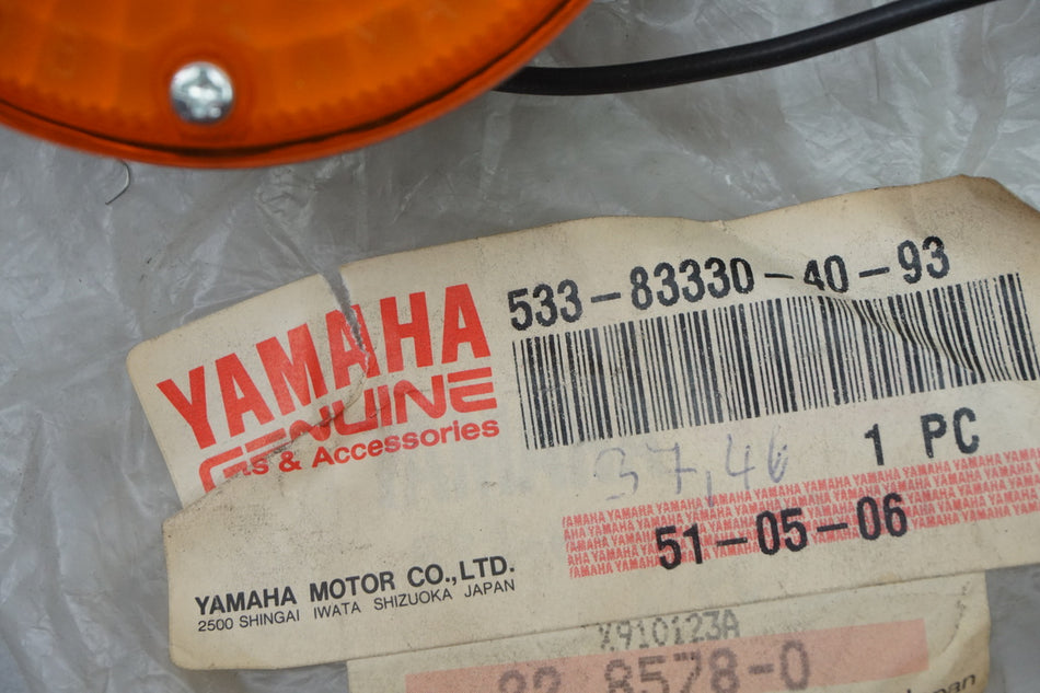 Yamaha Blinker Blinkerglas Turn Signal original 533-83330-40-93 XS 250 400 - NEU