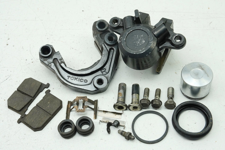 KAWASAKI Z 750 E KZ750E Bremssattel rechts Bremskolben Bremszange Ankerplatte