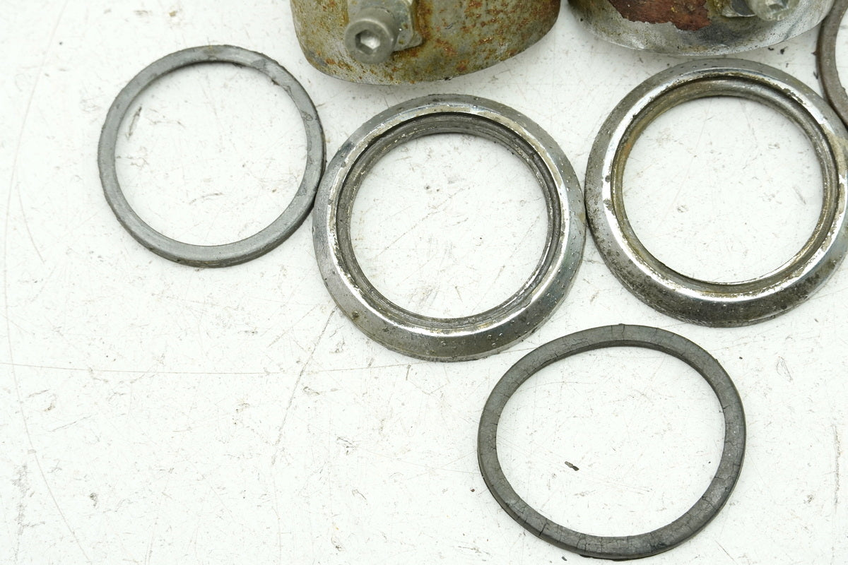 YAMAHA DS7 250 Schelle Klemme Gabelbrücke Gabelholm Chrom Cover Abdeckung Blende