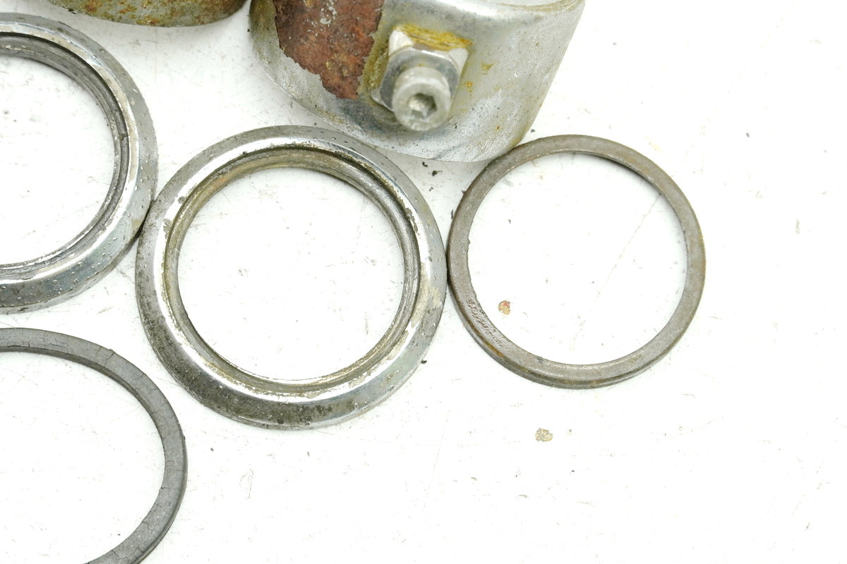 YAMAHA DS7 250 Schelle Klemme Gabelbrücke Gabelholm Chrom Cover Abdeckung Blende