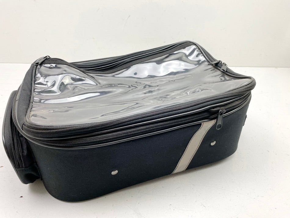 Bolsa sobredepósito Büse negra ampliable con gran bolsillo para mapas e imanes - NUEVO